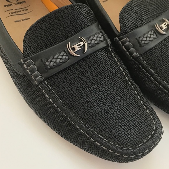 PHAT FARM Classic Driving Loafers Slip On Comfort Shoes Black Men’s Size 10 Wide - Picture 2 of 16